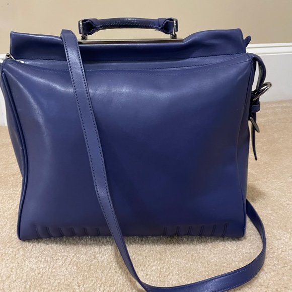 3.1 Phillip Lim Handbags - Authentic 3.1 Phillip Lim Calfskin Large Ryder Satchel in Ultramarine